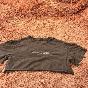 Hand sewn phrase shirt